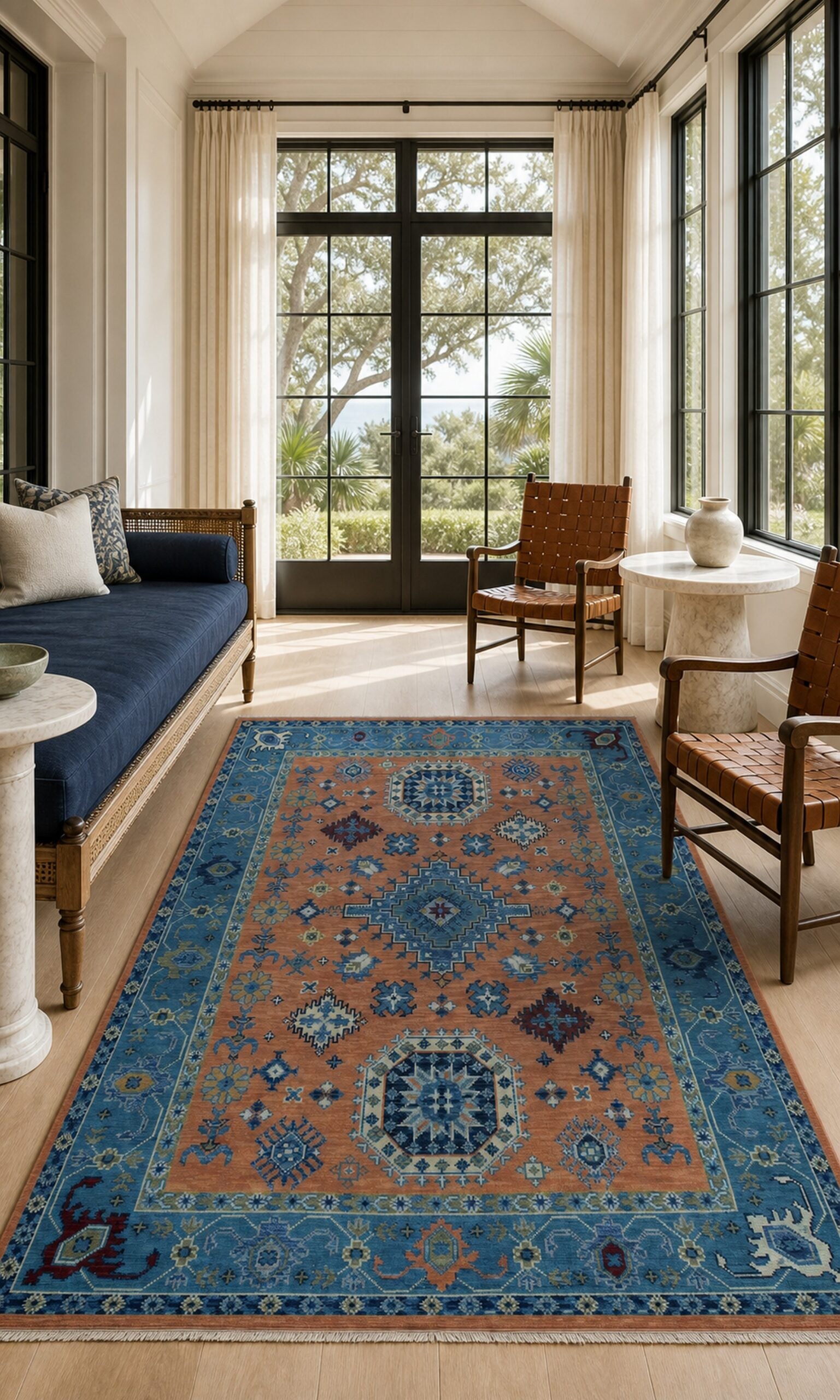 Ava Kazak Rust Hand Knotted Wool Rug - view 15