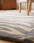 Sleek Graceful Multicolor Hand Tufted Wool Rug in a kids room