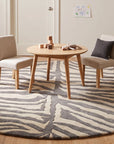 Sleek Graceful Multicolor Hand Tufted Wool Rug in a kids room