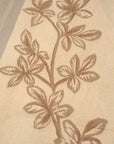 Vintage Aubusson Flat Weave Wool Rug, Lilac Grey Fern and Vine Stripe