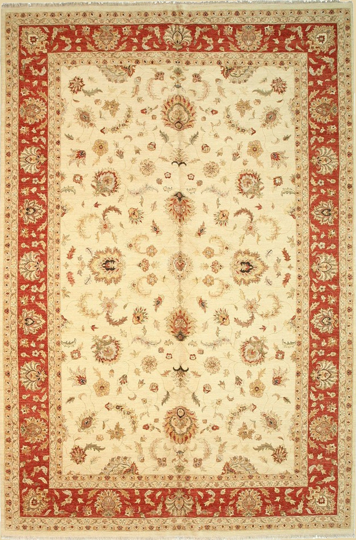 Timeless Agra Traditional Handmade Wool Masterpiece Rug