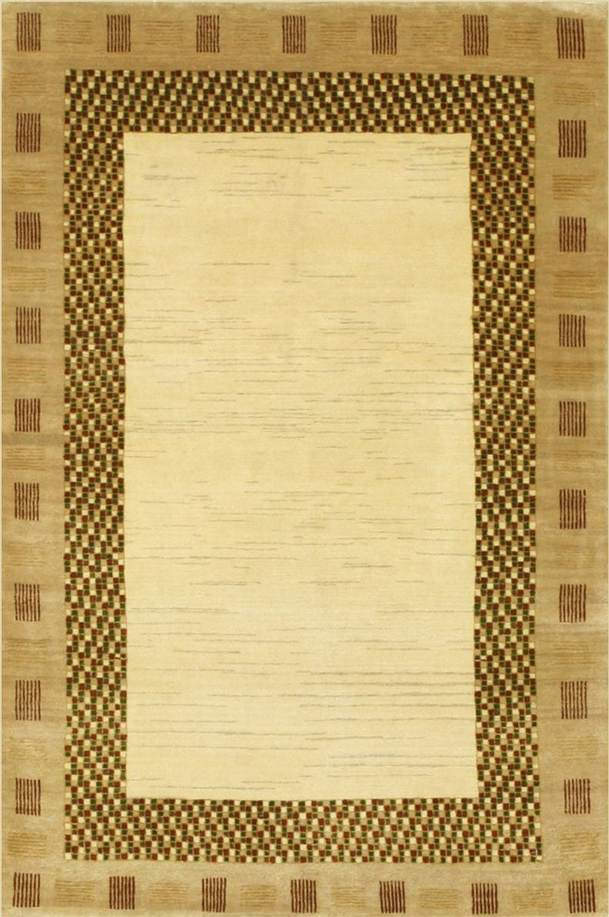 Minimalist Lori Baft Gabbeh Traditional Handmade Wool Rug