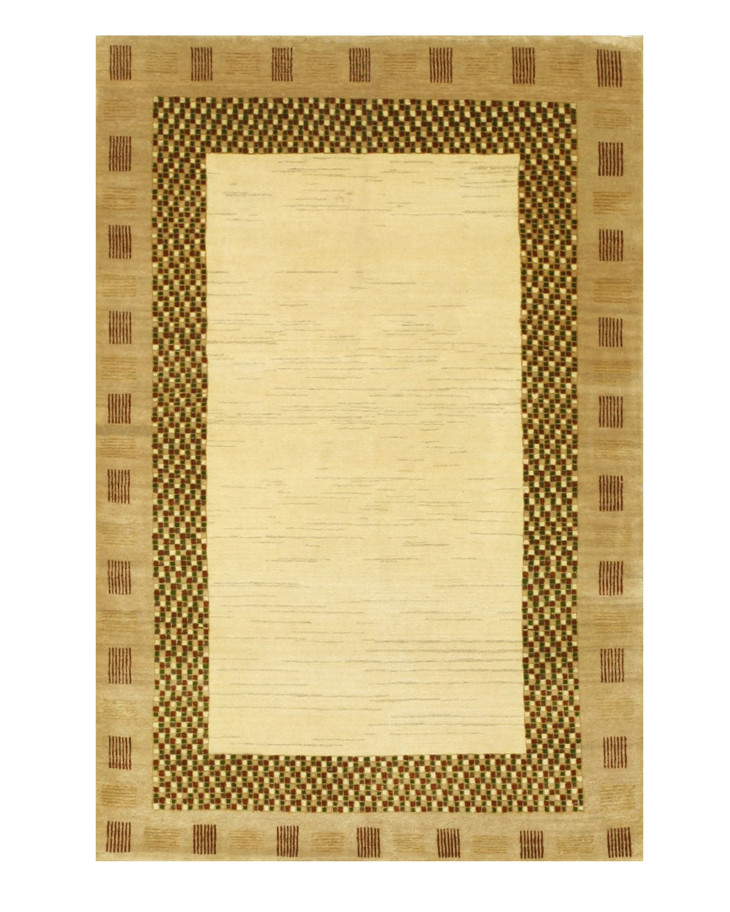 Minimalist Lori Baft Gabbeh Traditional Handmade Wool Rug