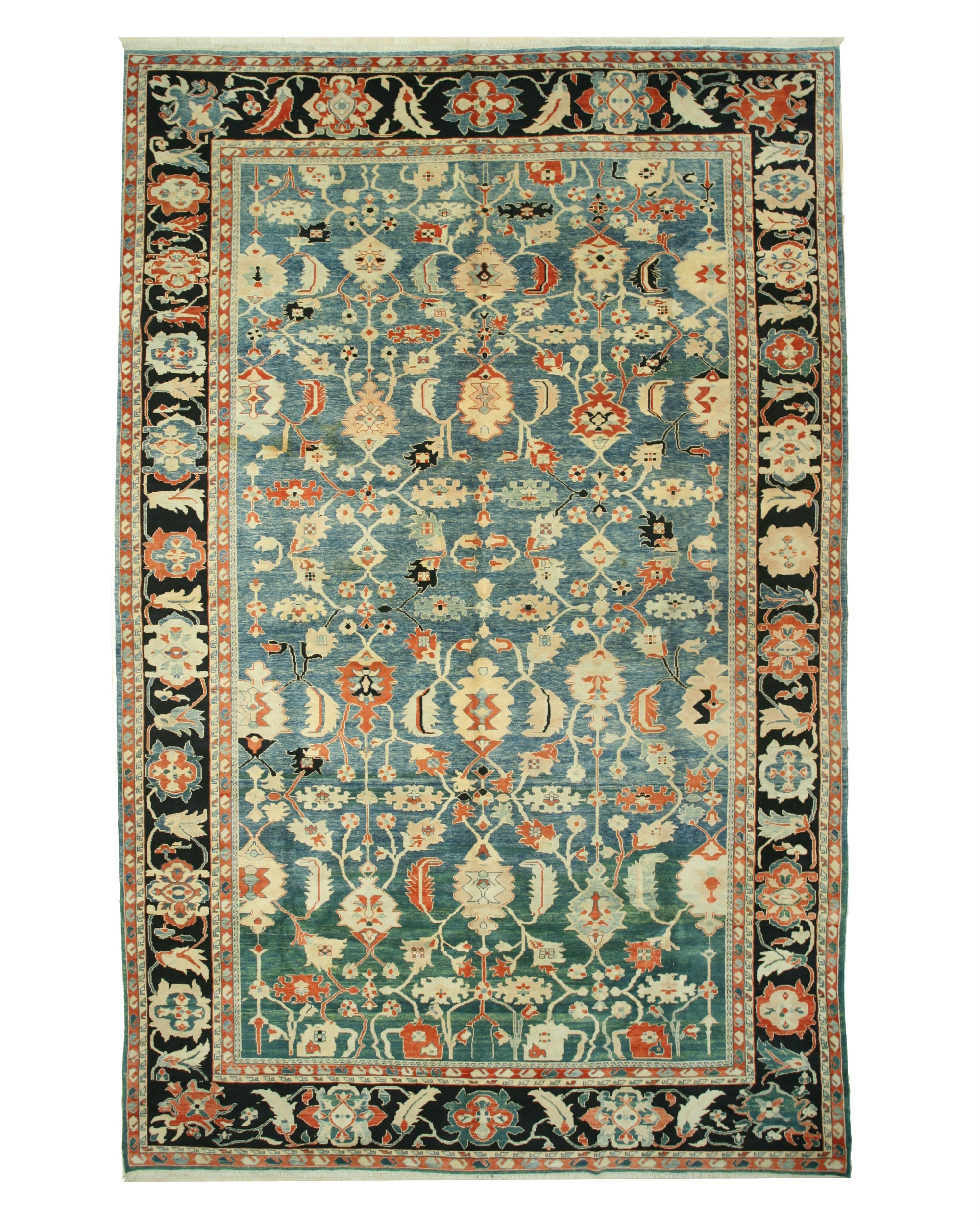 Aurora Blue Bergama Rug