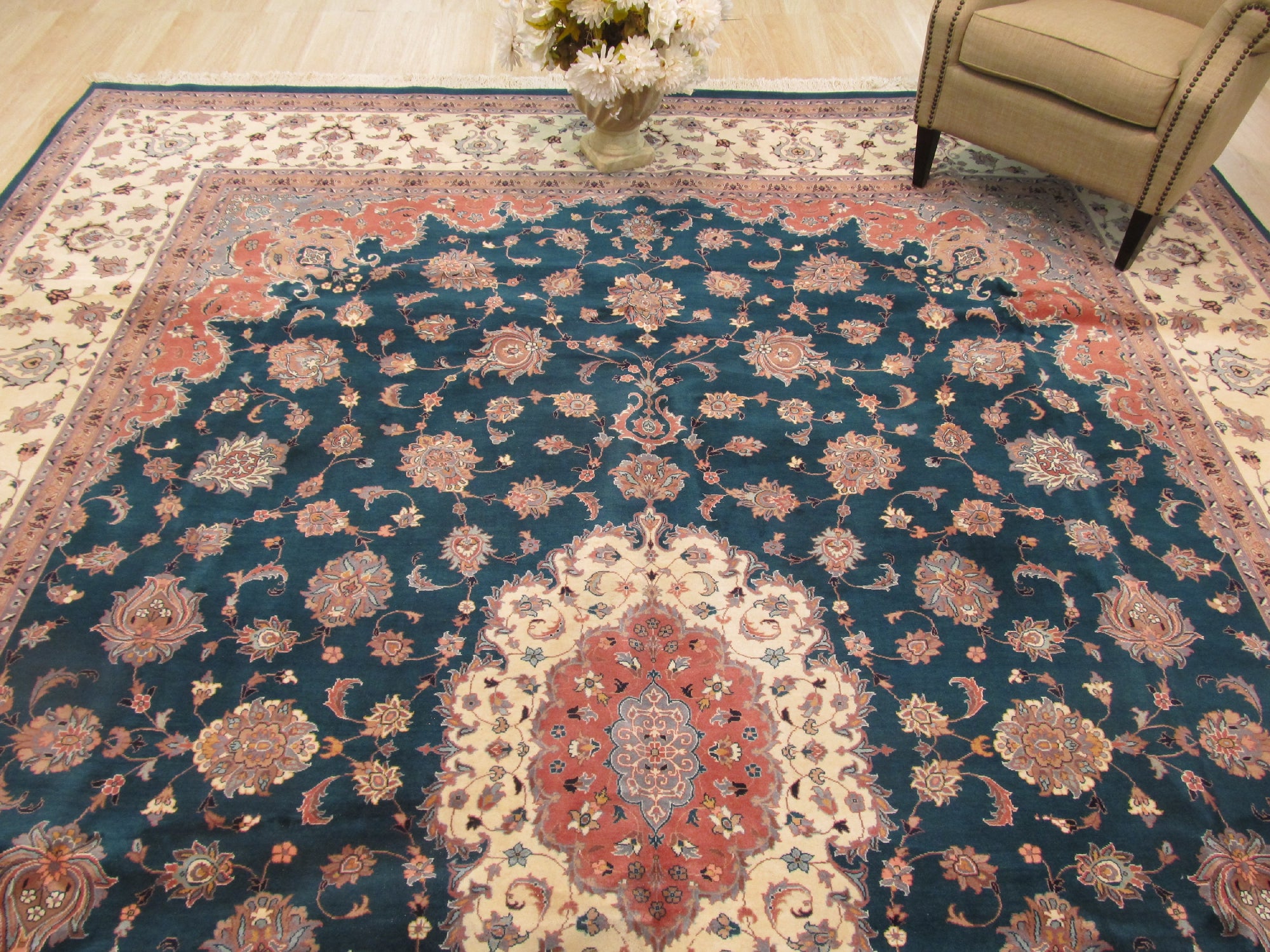 Verdant Oriental Harmony Rug