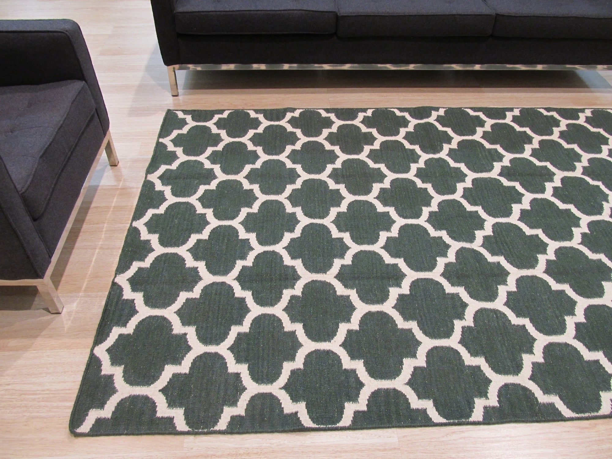 Reversible Trellis Moroccan Rug