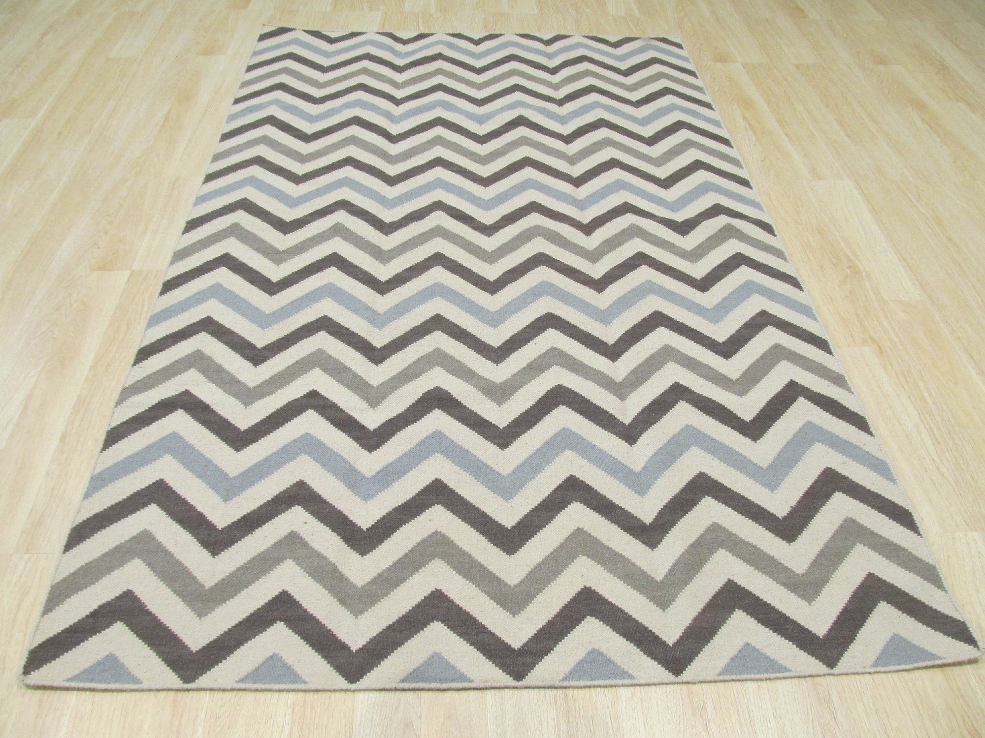 Vibrant Reversible Chevron Rug