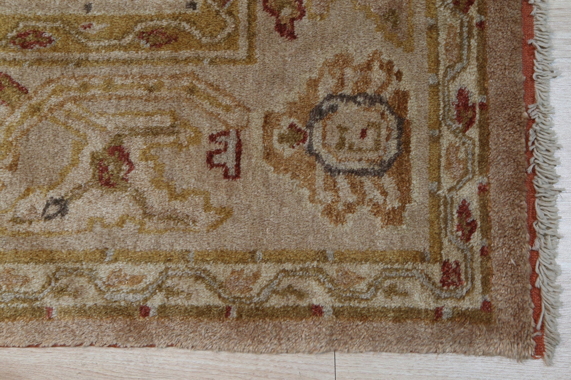 Classic Beauty Oushak Hand-Knotted Mohair Rug