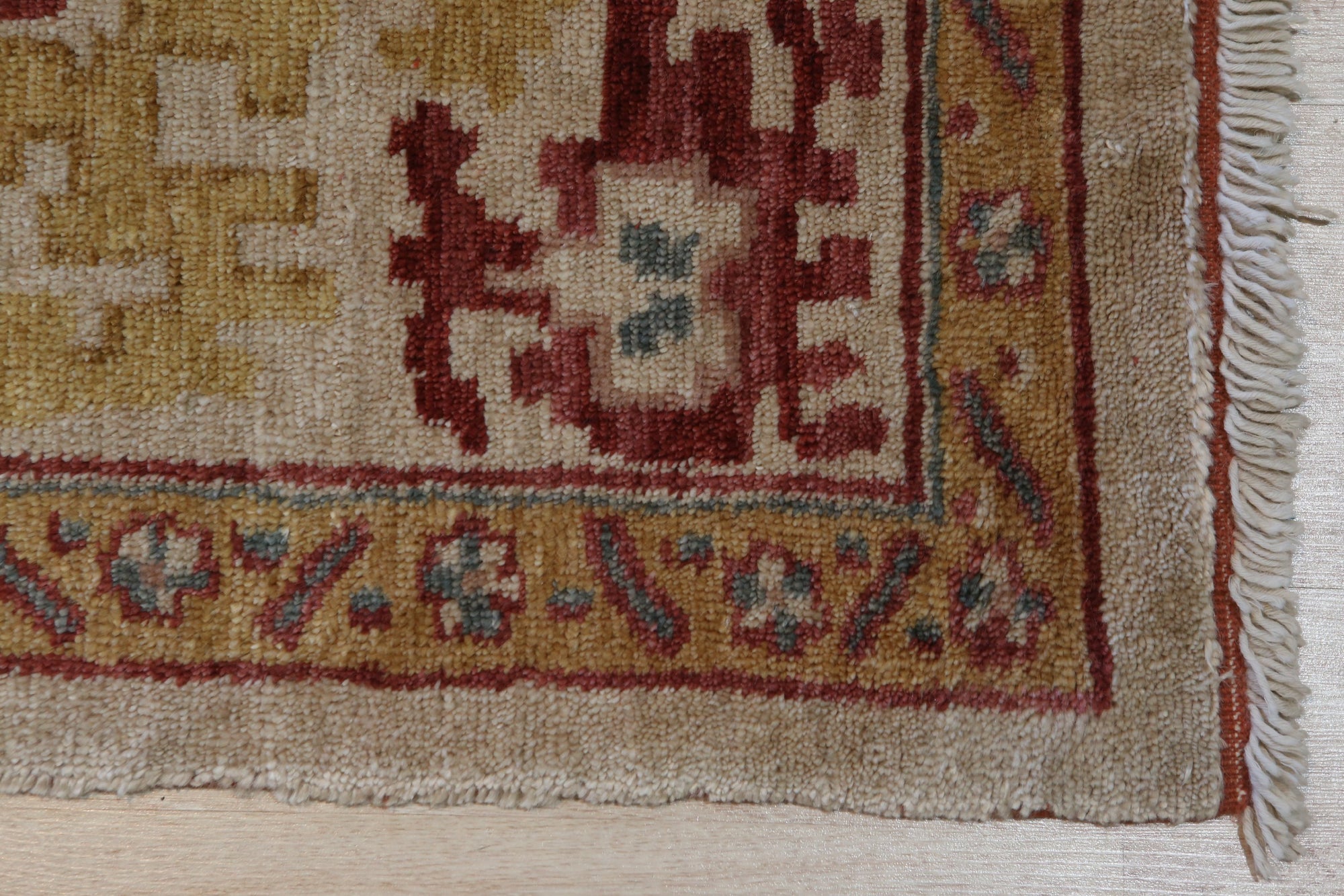 Lustrous Elegance Oushak Hand-Knotted Mohair Rug