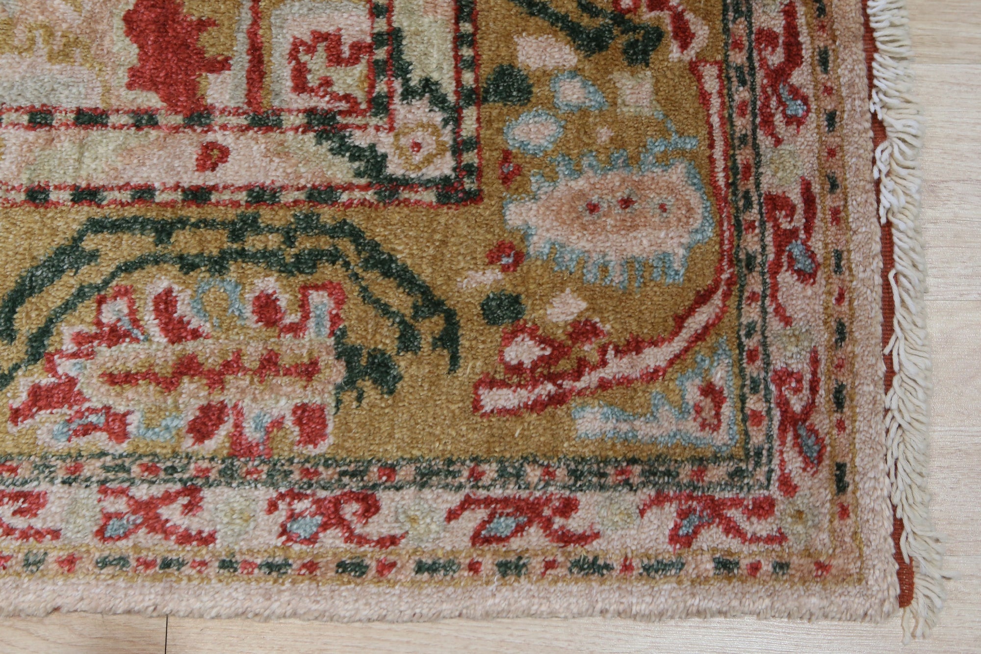 Golden Heritage Oushak Hand-Knotted Mohair Rug