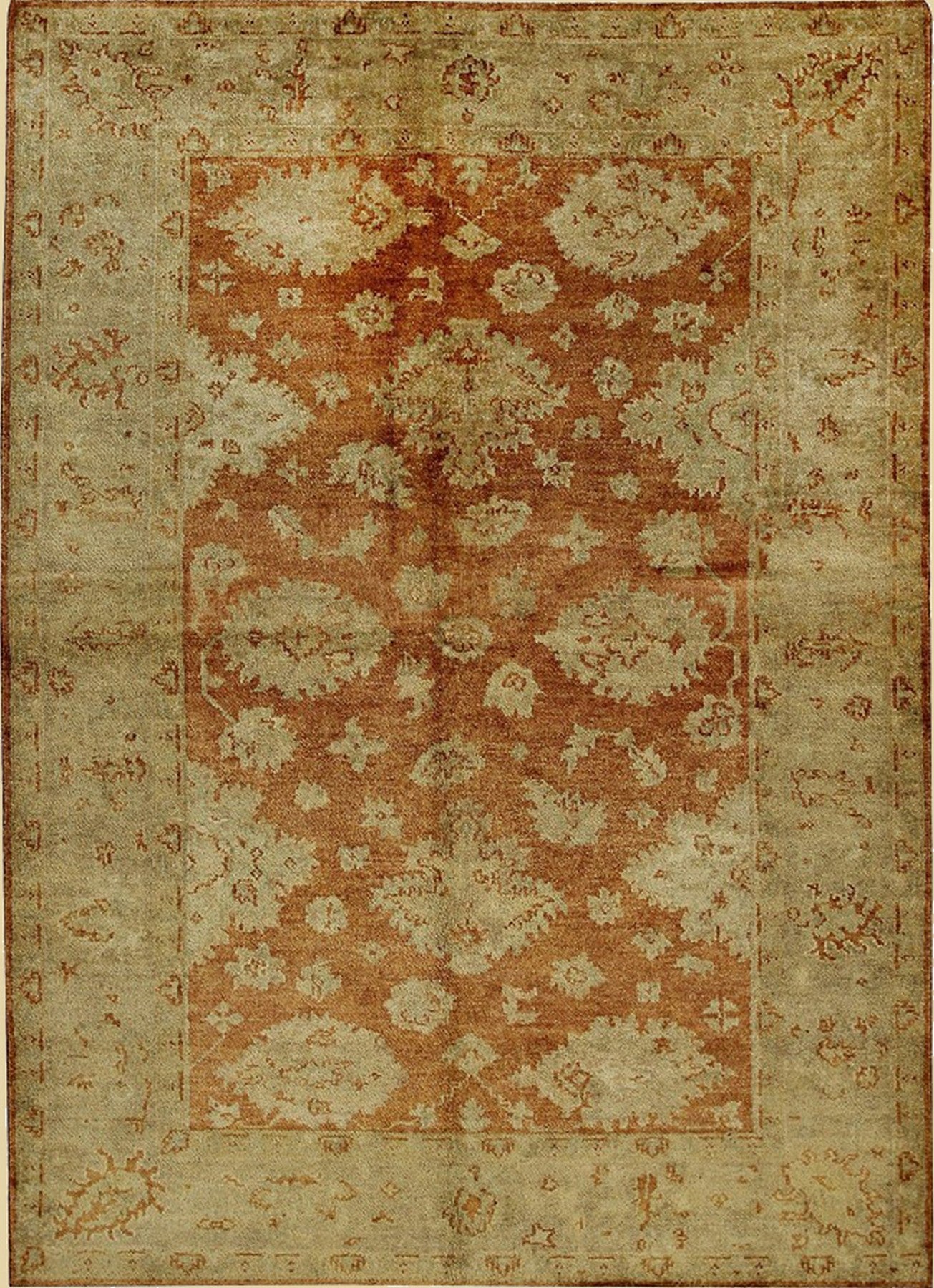 Vintage Red Ningxia Wool Rug