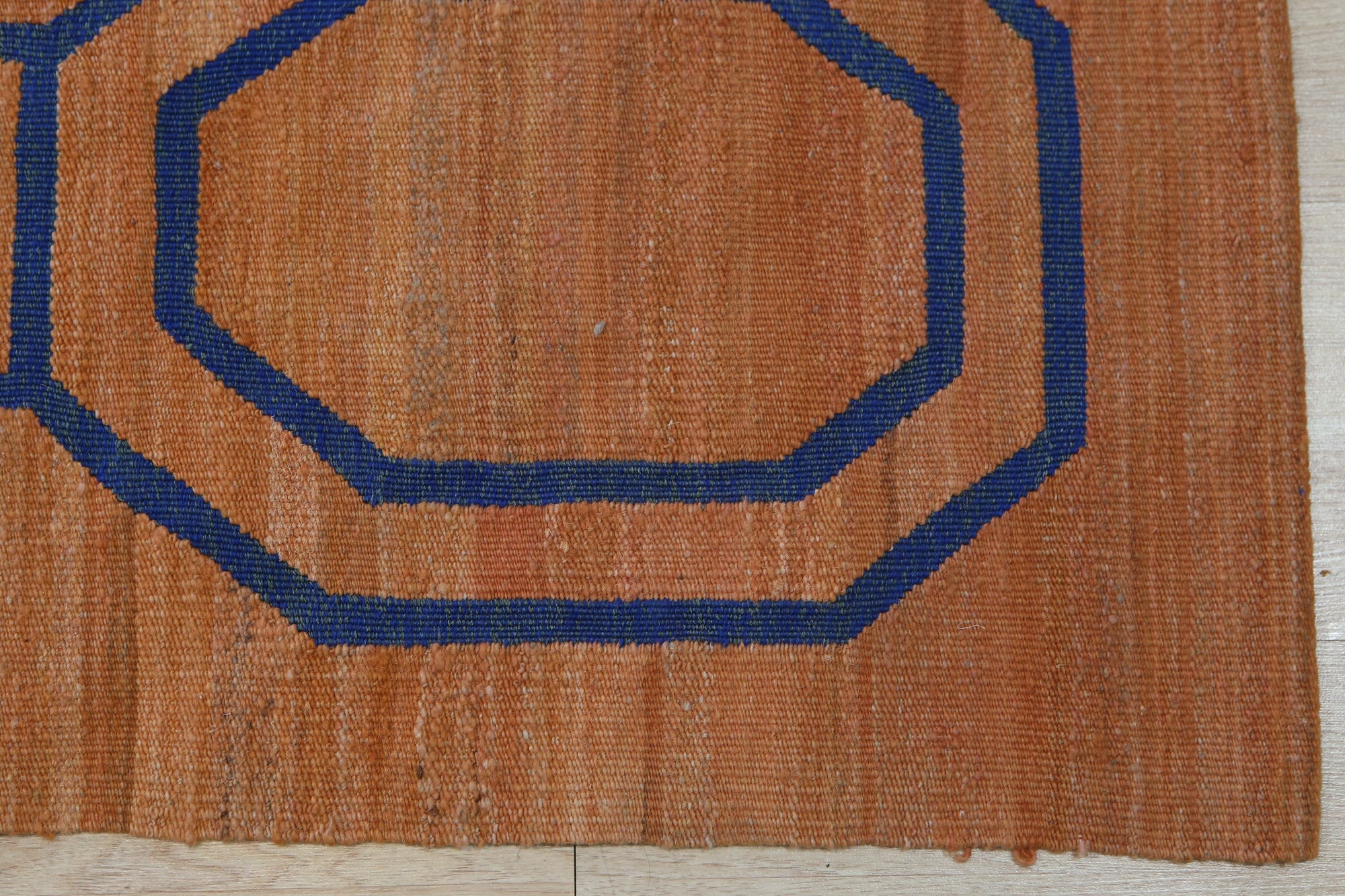 Brown Modernist Flatweave Rug