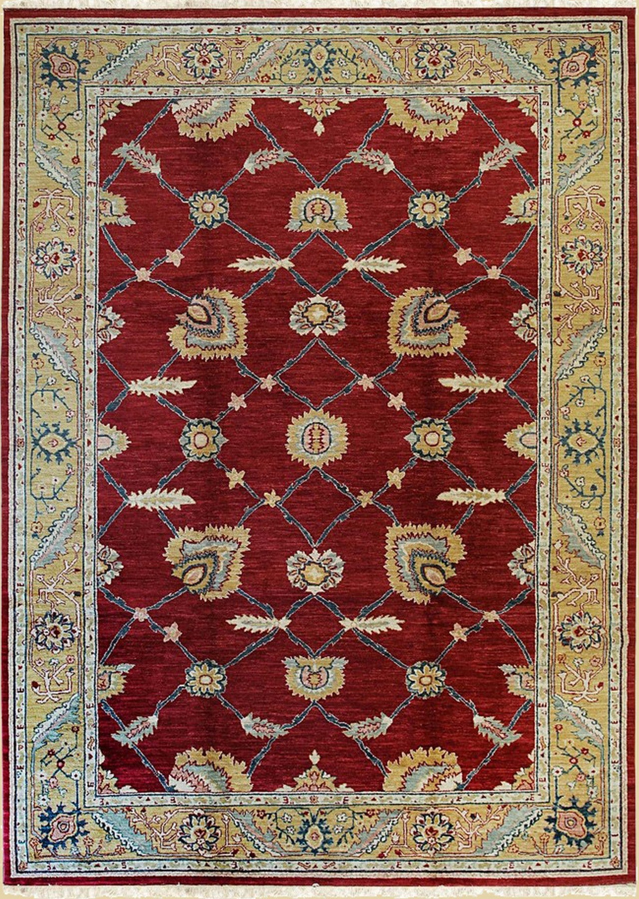 Imperial Botanical Red Oushak Rug