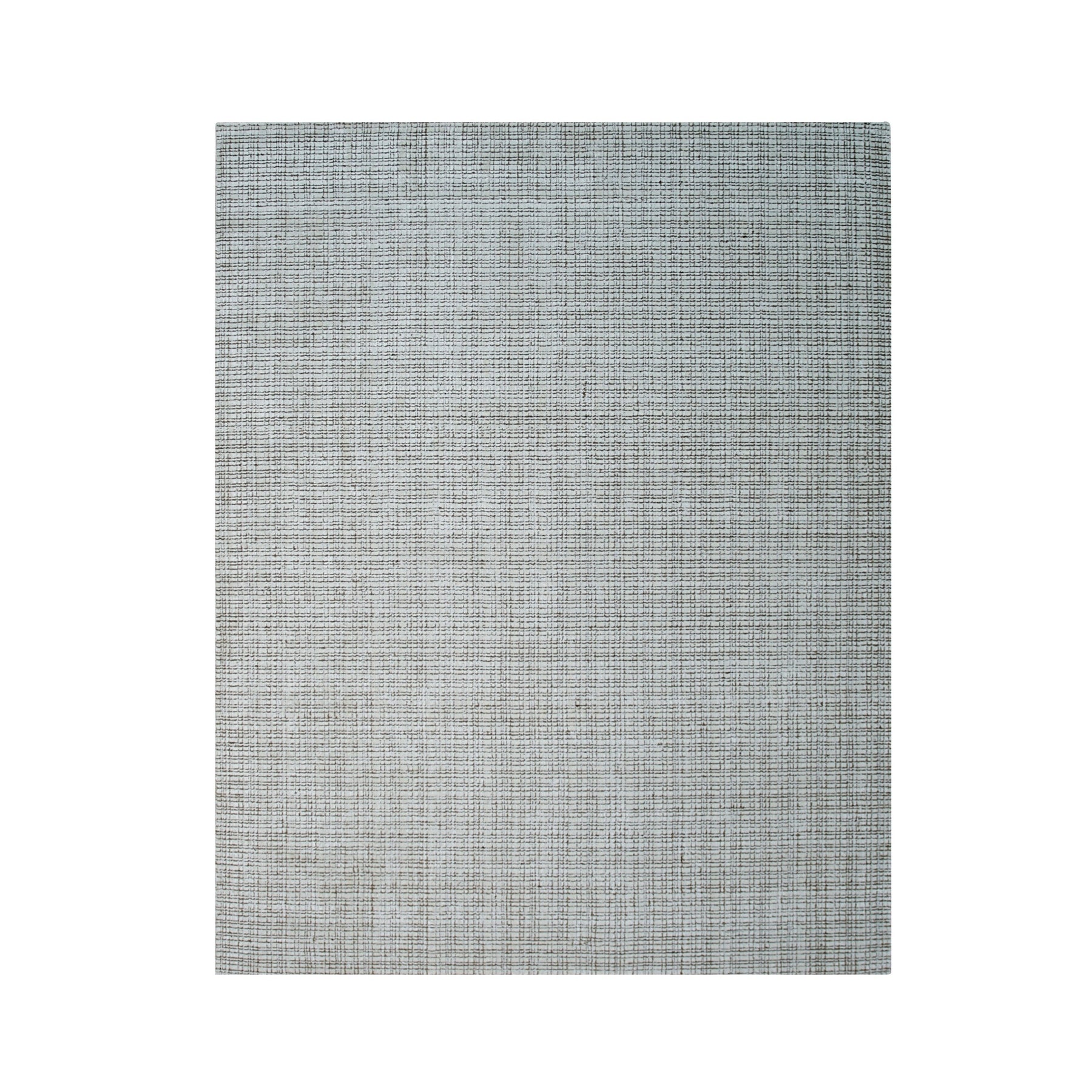 Ivory Grid Handmade Wool Rug