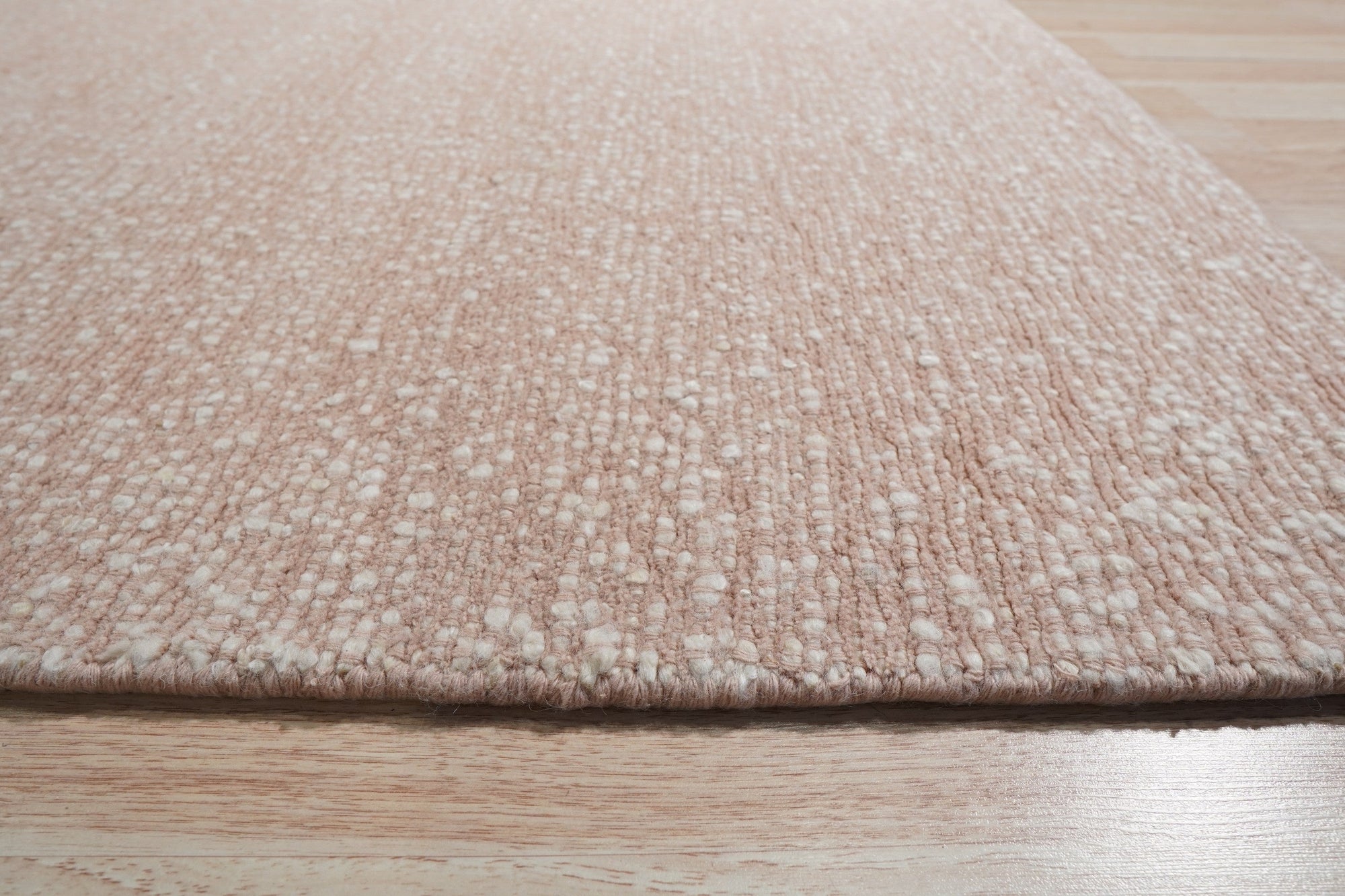 Pink Plush Flatweave Loom Rug