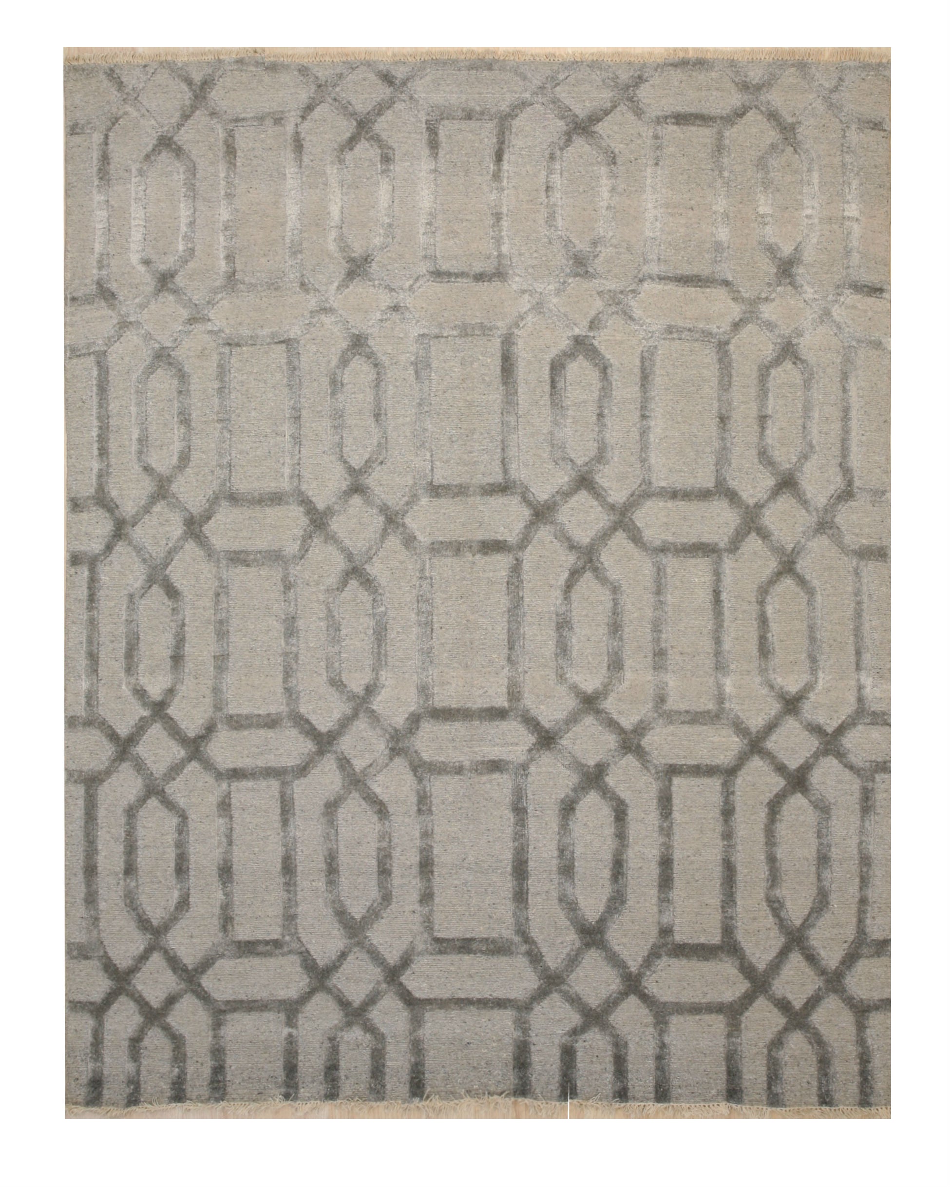 Geometric Elegance Transitional Rug