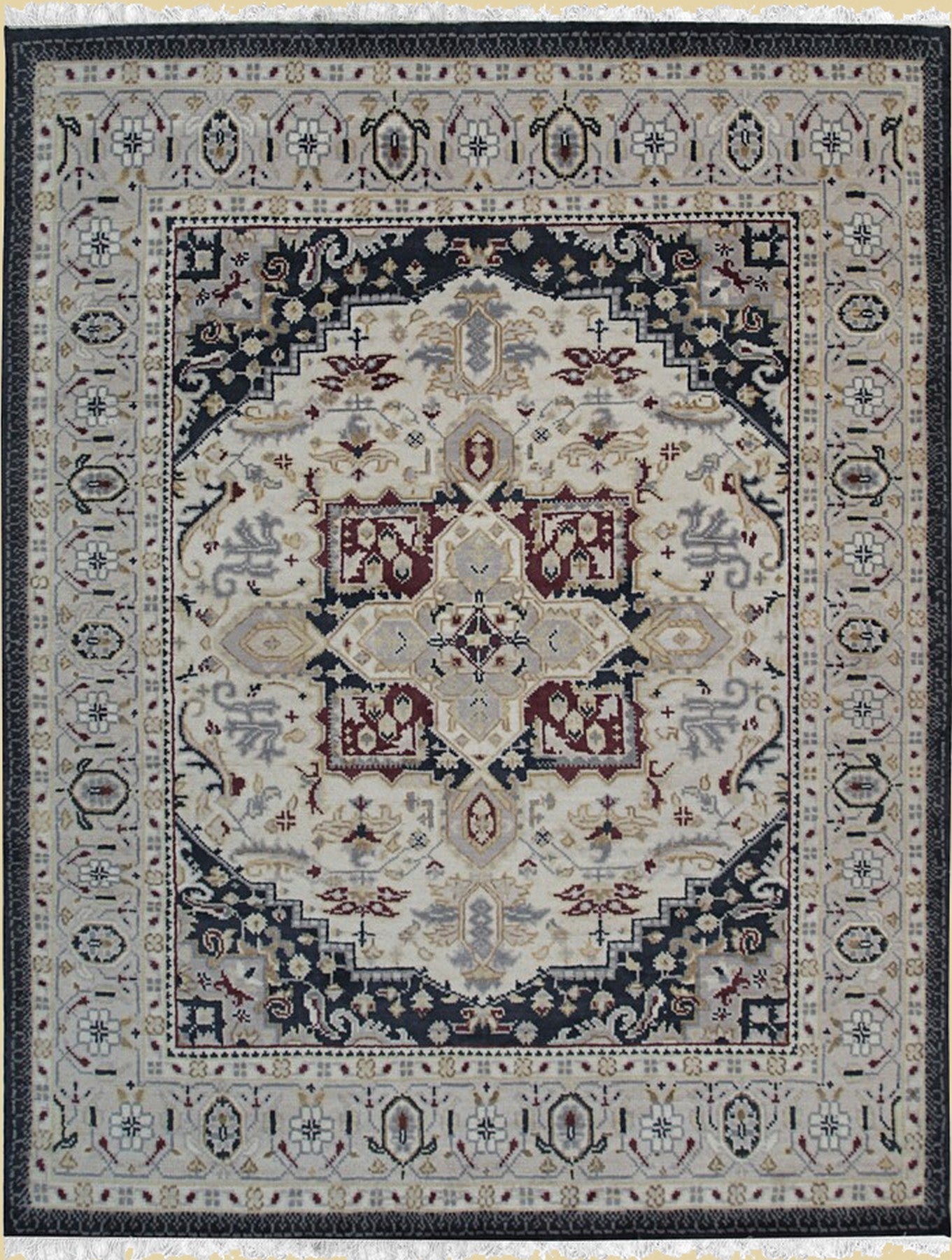 Refined Mahal Traditional Handmade Wool Legacy Rug