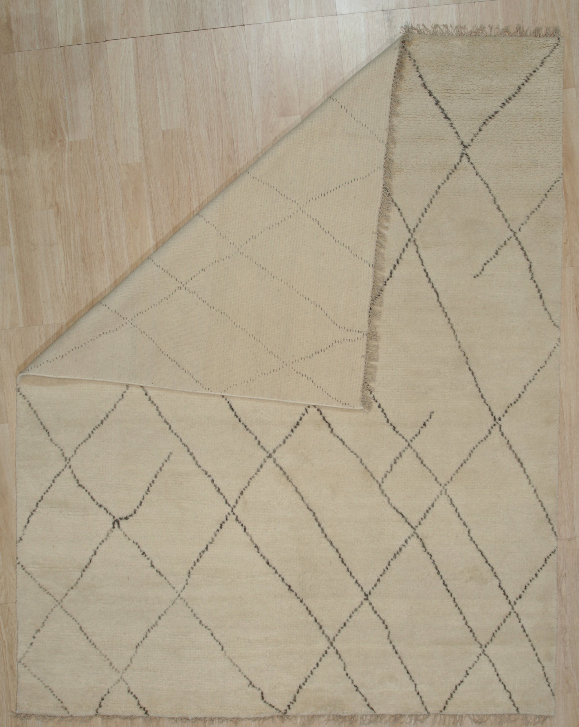 Beige Moroccan Trellis Rug