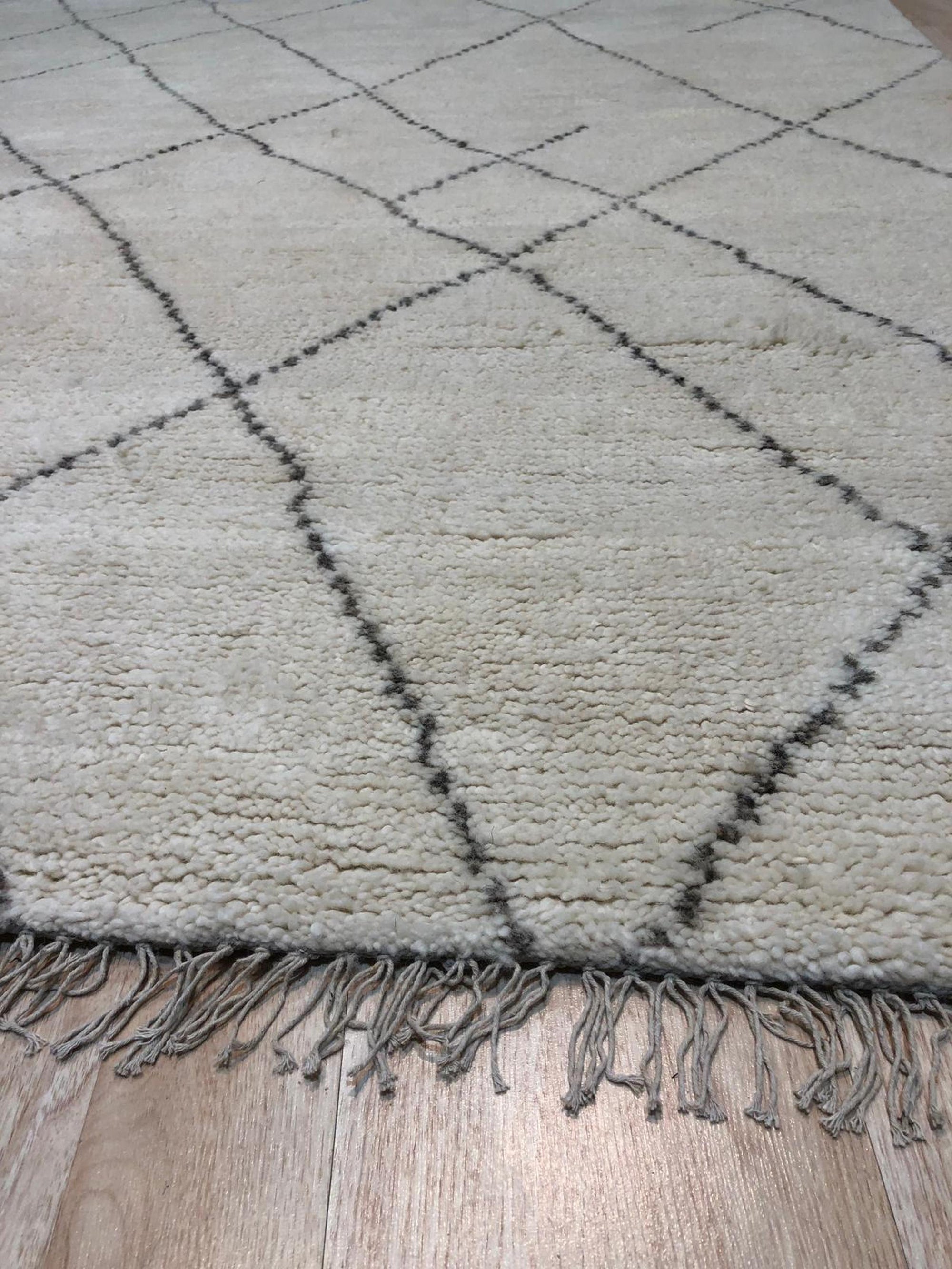 Beige Moroccan Trellis Rug