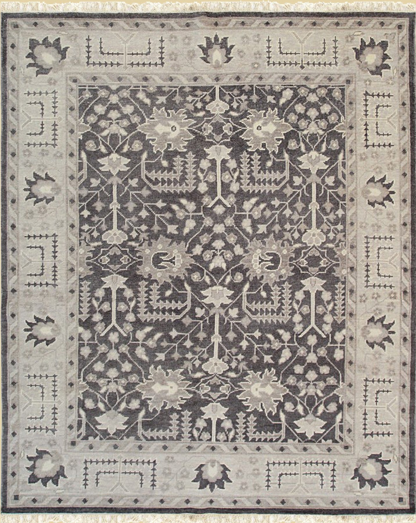 Mystic Charcoal Oushak Rug