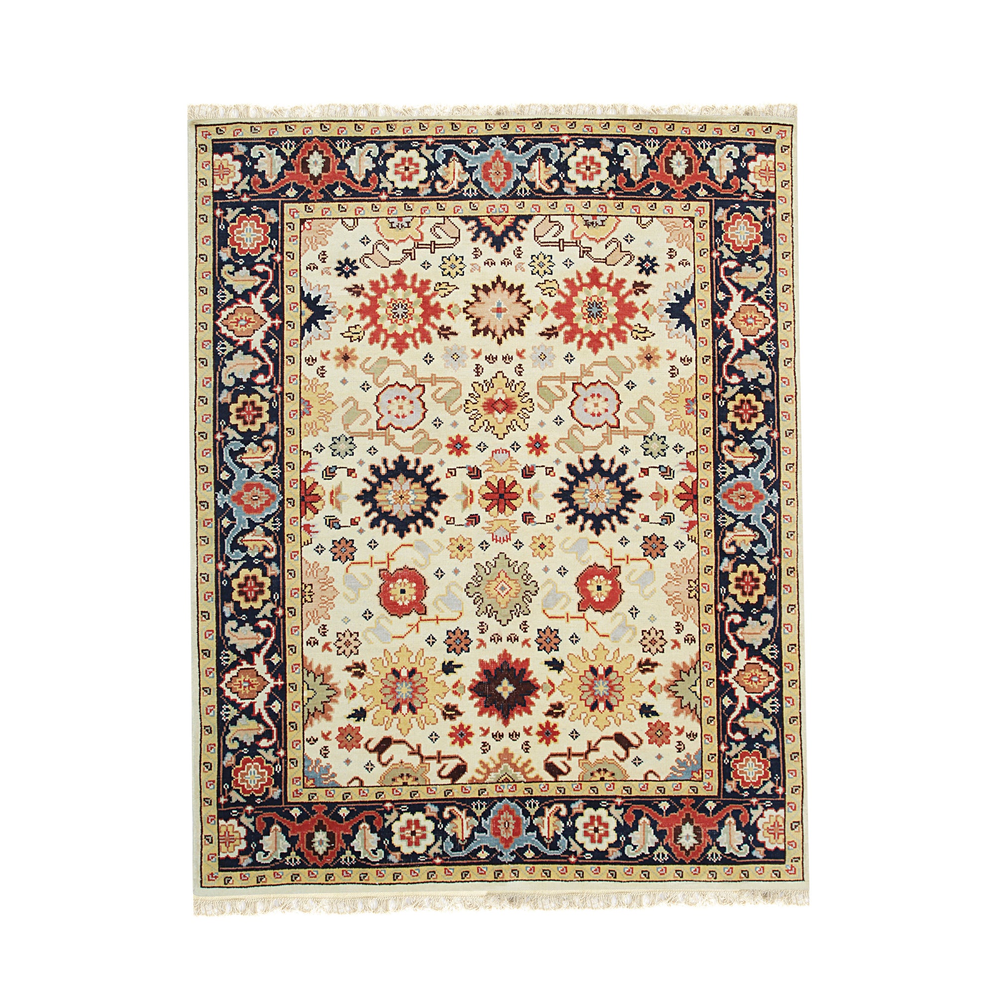 Grand Mahal Traditional Handmade Wool Artisan Rug