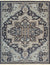 Charcoal Classic Floral Elegance Wool Rug