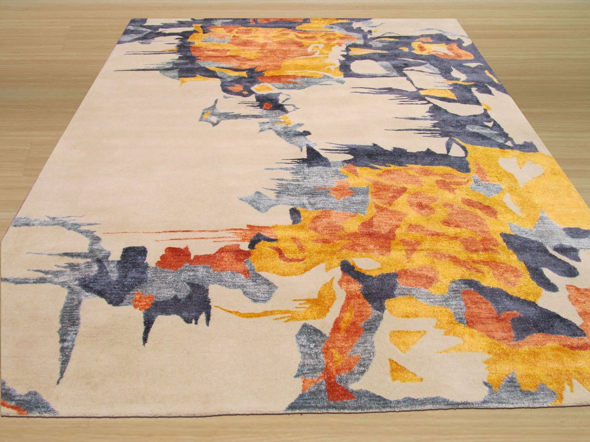 Picasso Abstract Hand-Tufted Wool and Viscose Rug