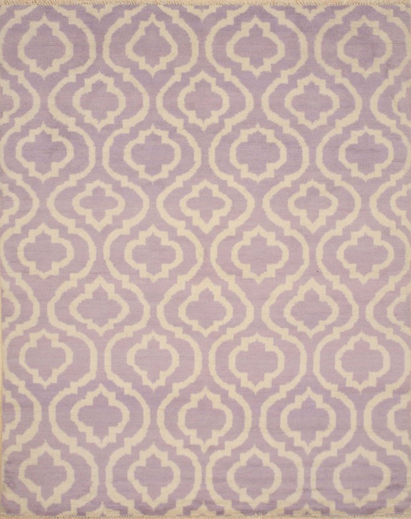 Purple Majestic Moroccan Hand-Knotted Wool Rug