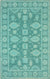 Turquoise Artisan Overdyed Oriental Rug