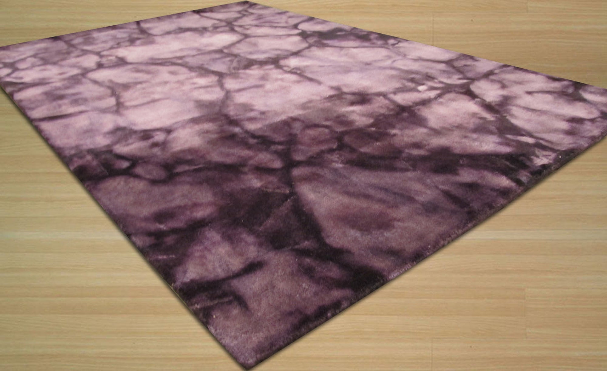 Plum Marble Wool Rug