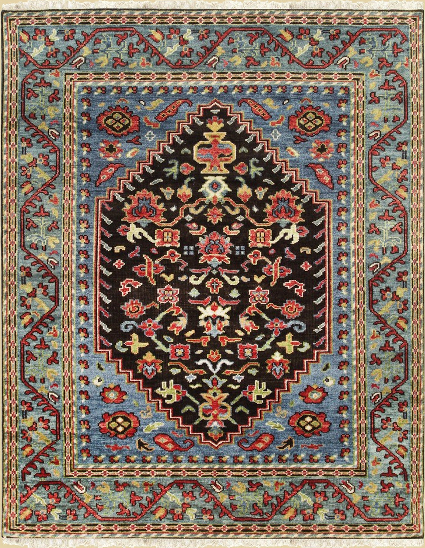 Forest Harmony Hand-Knotted Traditional Wool Rug