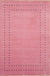 Pink Stylish Handmade Transitional Solid Lori Baft Rug