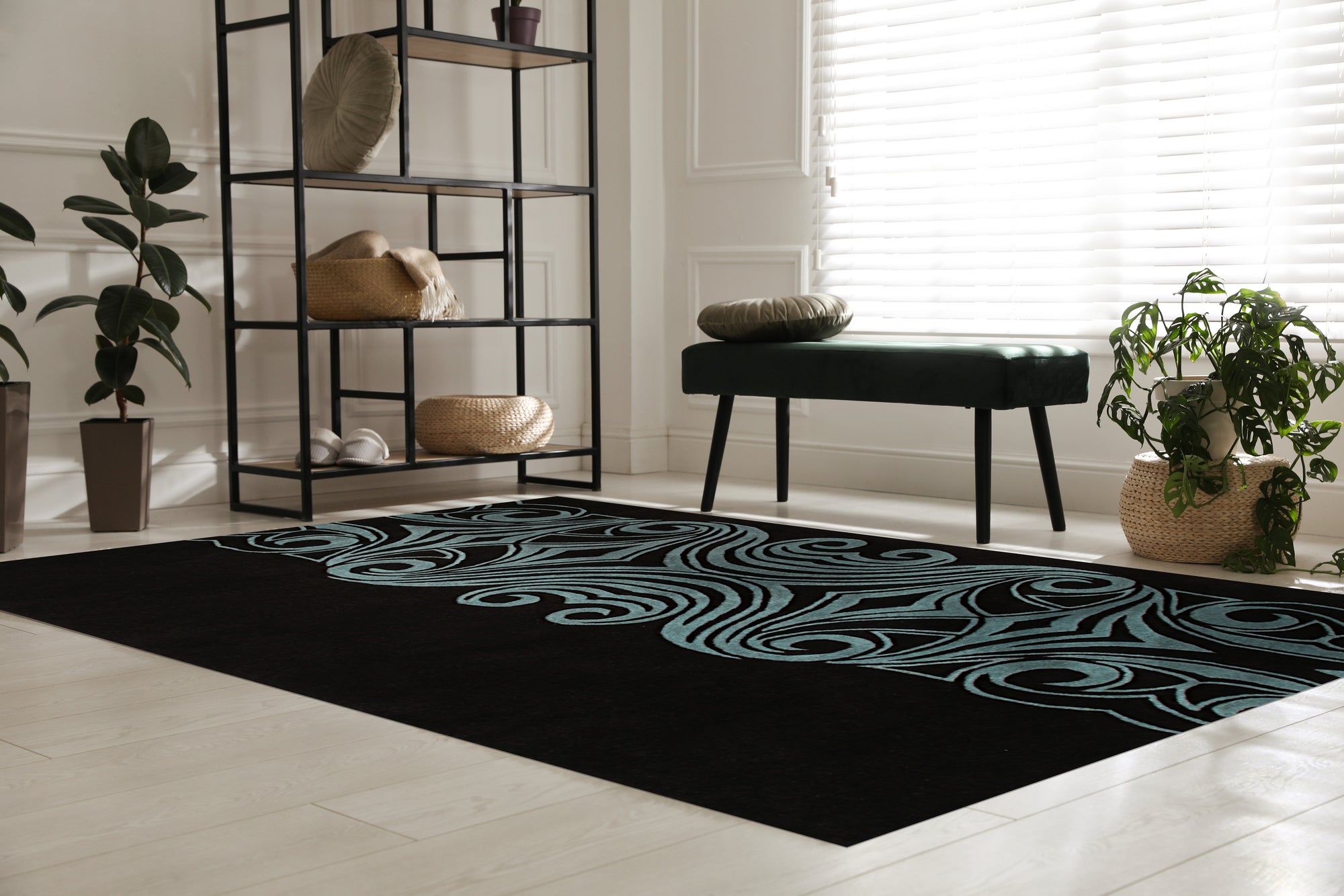 Floral Transitional Handmade Wool Rug