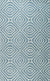 Blue Stylish Hand-Tufted Wool Transitional Geometric Marla Rug