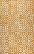 Light Orange Stylish Hand-Tufted Wool Transitional Geometric Marla Rug