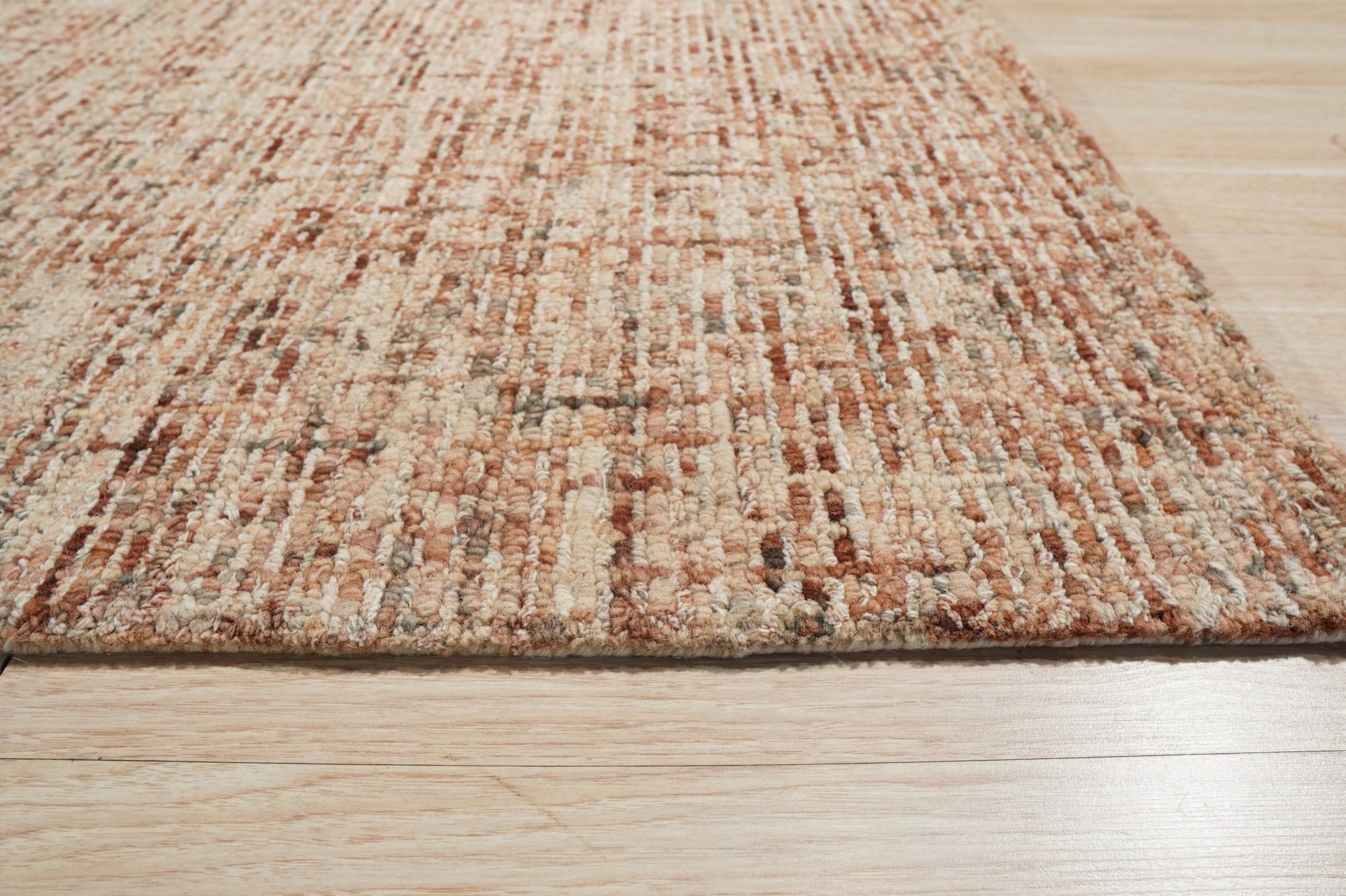 Beige Textured Dot Contemporary Area Rug