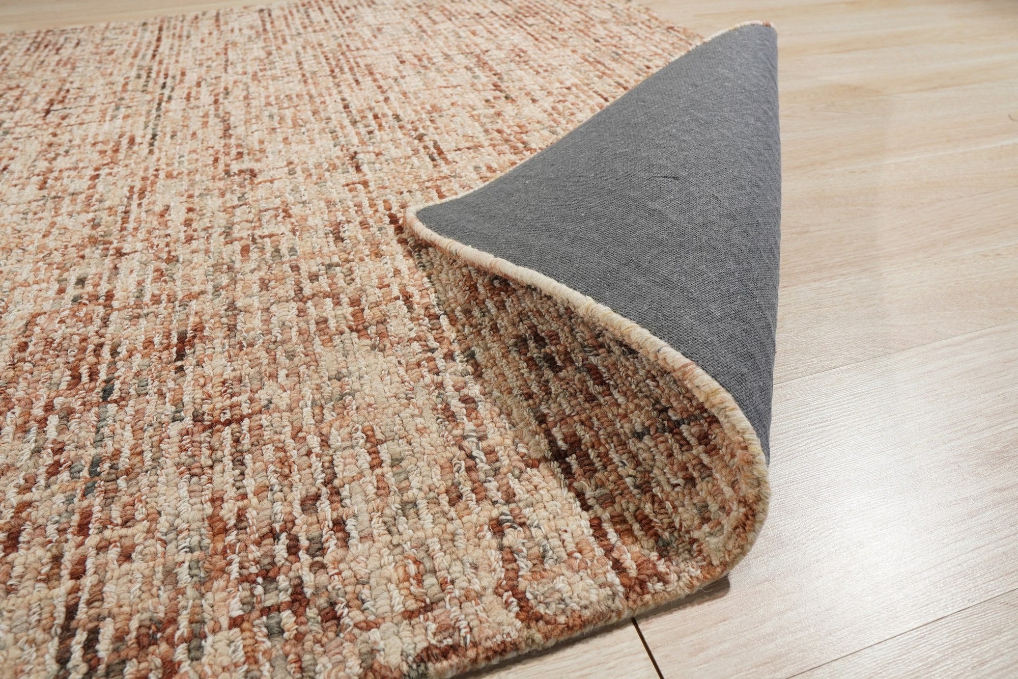 Beige Textured Dot Contemporary Area Rug