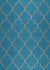 Royal Blue Moroccan Trellis Harmony Hand-Tufted Wool Rug