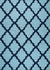 Sea Blue Moroccan Trellis Harmony Hand-Tufted Wool Rug