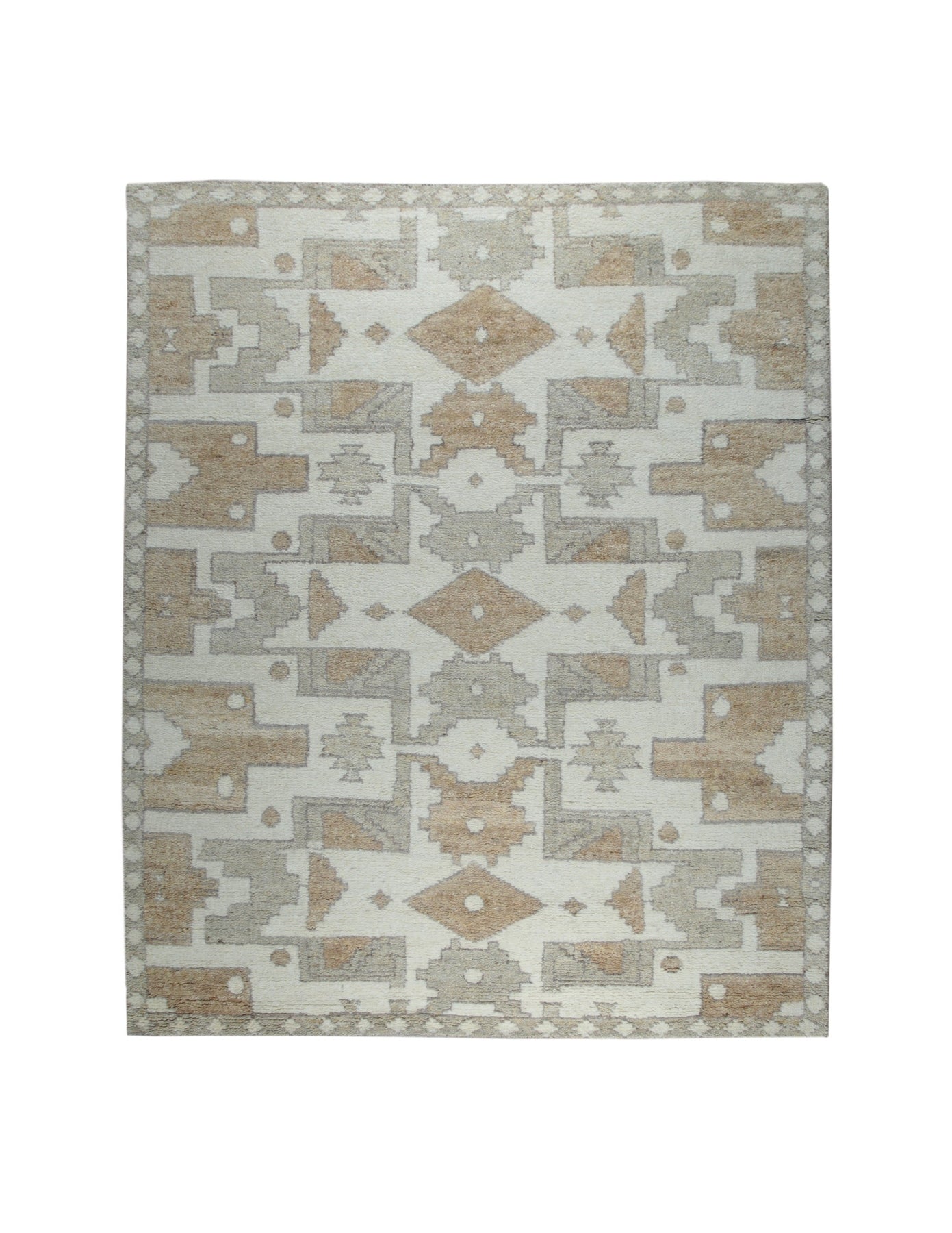 Desert Mirage Geometric Oushak Rug