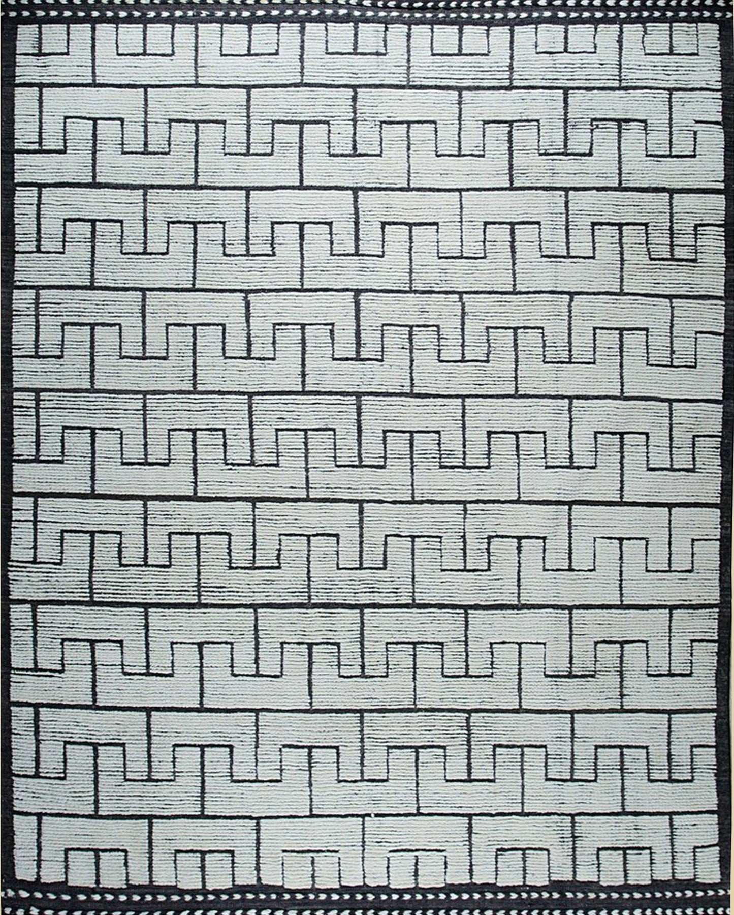 Geometric Berber Handmade Wool Rug