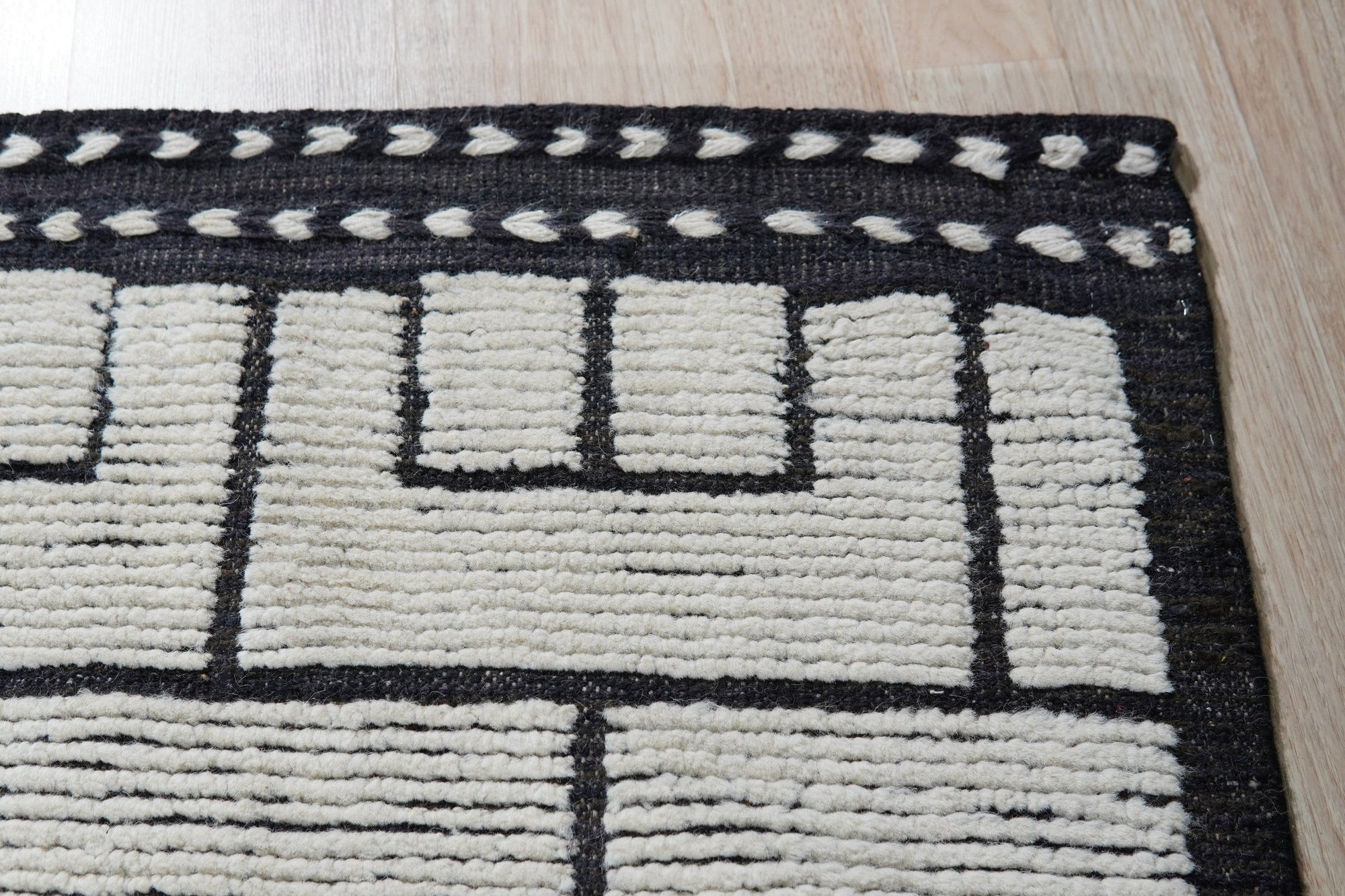 Geometric Berber Handmade Wool Rug