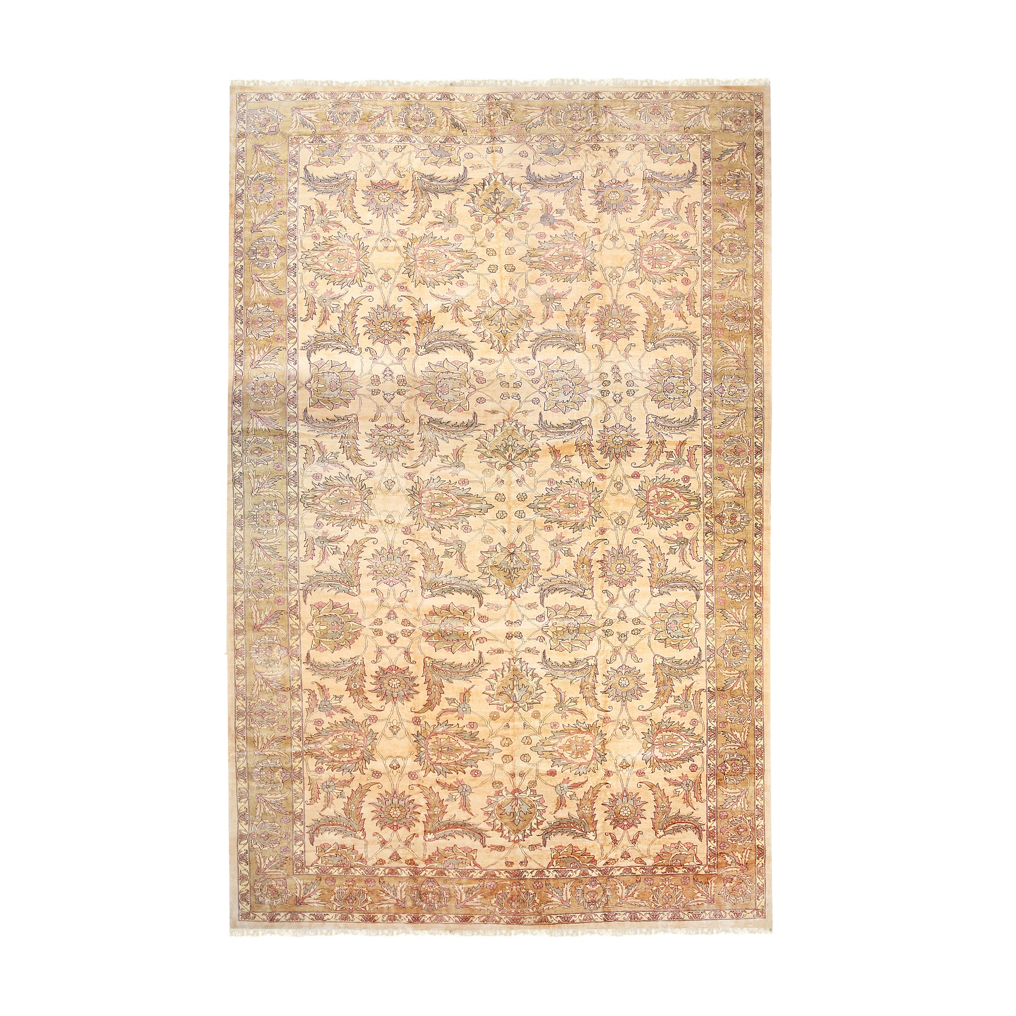 Agra Beige Wool Rug