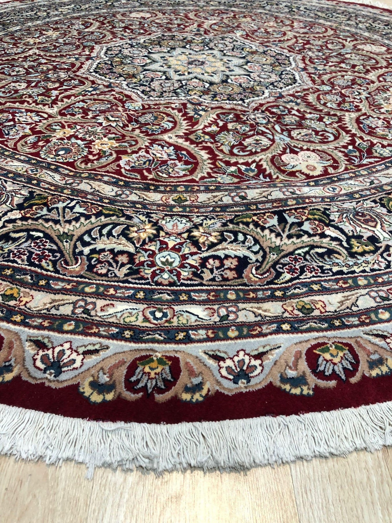 Scarlet Bloom Medallion Rug