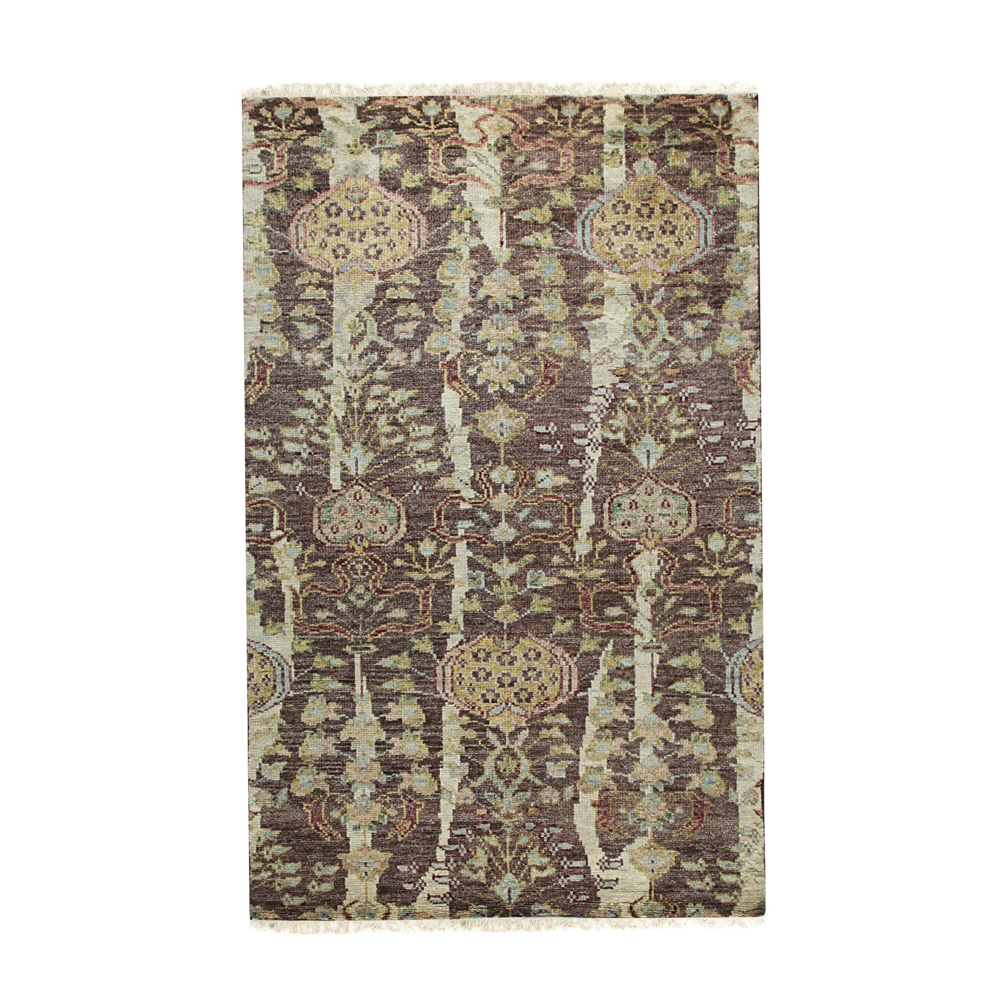 Earthy Floral Knot Rug