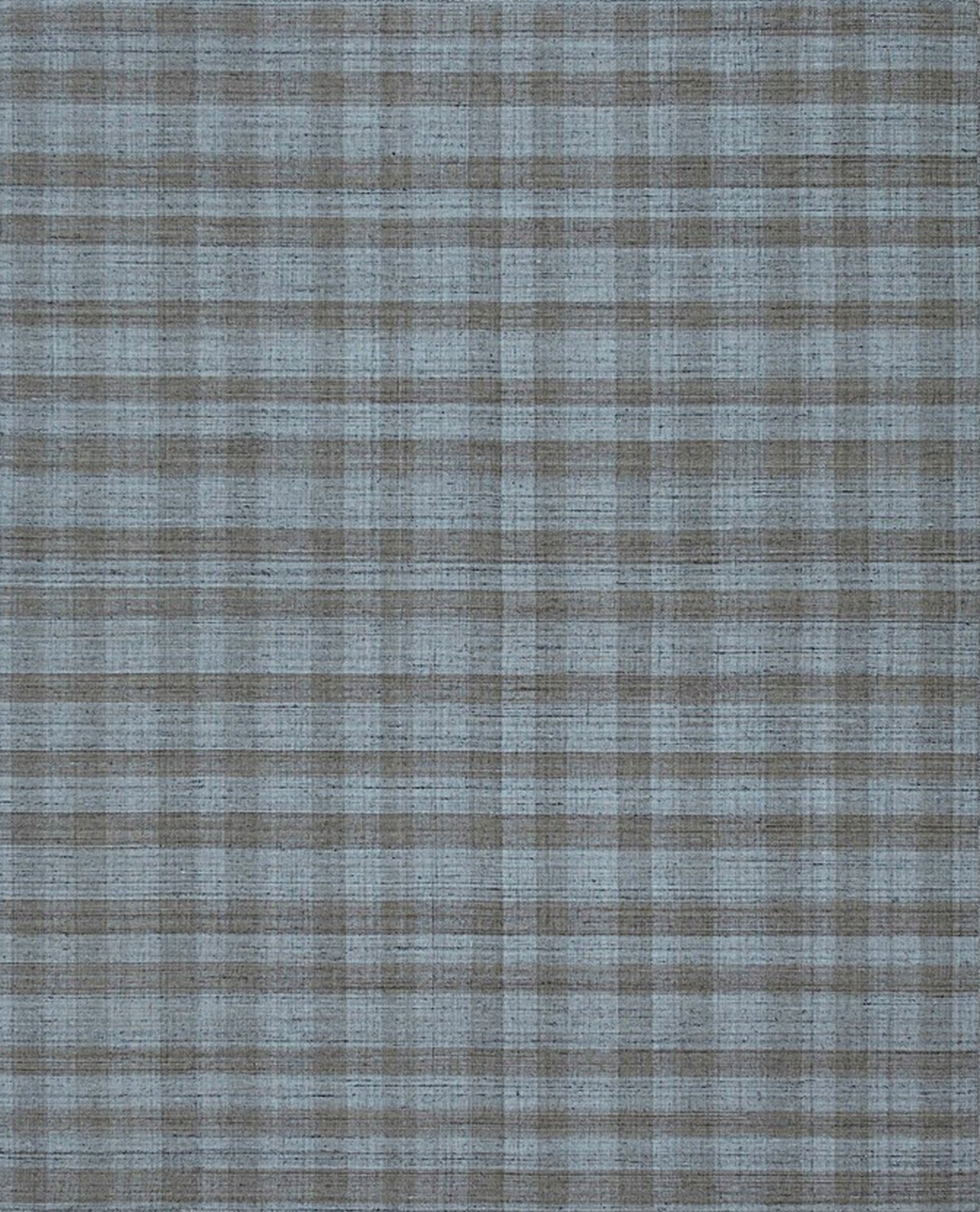 Plaid Elegance Hand-Woven Wool Rug