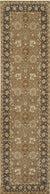 Beige Oushak Floral Runner